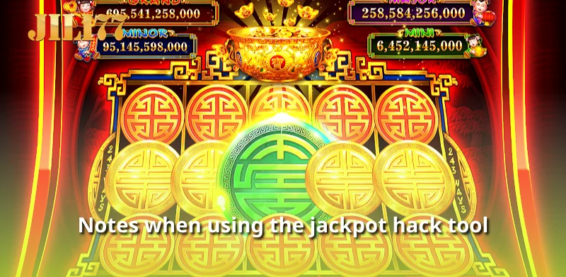 Notes when using the jackpot hack tool