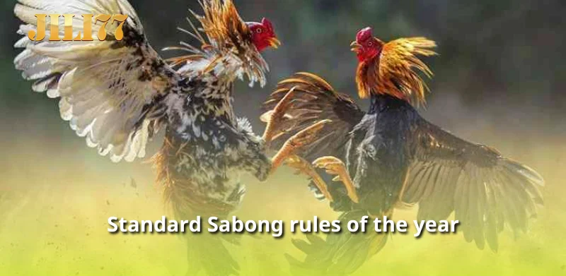 Standard Sabong rules of the year